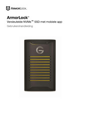 Western Digital G-DRIVE ArmorLock Gebruikershandleiding