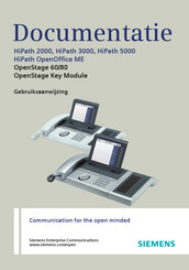 Siemens OpenStage Key Module Gebruiksaanwijzing