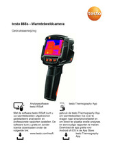 TESTO 865s Gebruiksaanwijzing