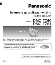 Panasonic Lumix DMC-TZ60 Beknopte Gebruiksaanwijzing