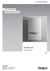 Vaillant ecoTEC plus HR Gebruiksaanwijzing