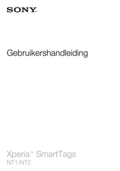 Sony Xperia SmartTags NT2 Gebruikershandleiding