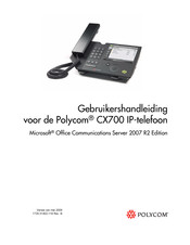 Polycom CX700 Gebruikershandleiding