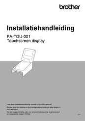 Brother PA-TDU-001 Installatiehandleiding