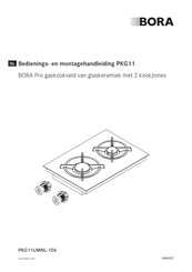 bora PKG11UMNL-106 Bedienings- En Montagehandleiding