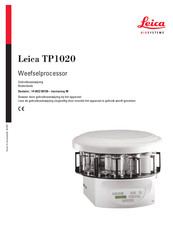 Leica TP1020 Gebruiksaanwijzing