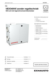 Exhausto VEX340HX Gebruiksaanwijzing