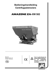 Amazone ZA-XW 502 Bedieningshandleiding