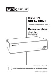 Medi Capture MVC Pro Gebruikershandleiding