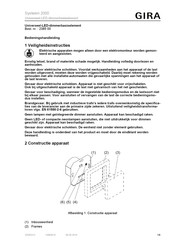 Gira Systeem 2000 Bedieningshandleiding