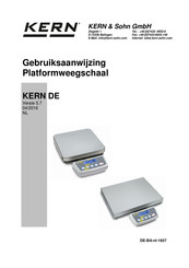 KERN and SOHN DE150K20DL Gebruiksaanwijzing