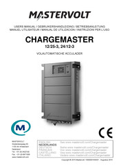 Mastervolt ChargeMaster 24/12-3 Gebruikershandleiding