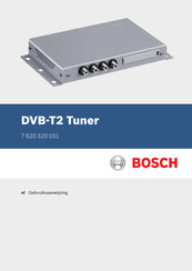 Bosch DVB-T2 Tuner Gebruiksaanwijzing