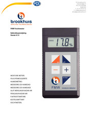 PCE Instruments FMW Gebruiksaanwijzing