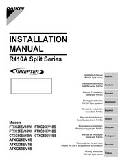 Daikin R410A Split FTXG25EV1BW Handleiding