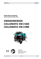 Collomix COLLOMATIC XM 2-650 Gebruiksaanwijzing