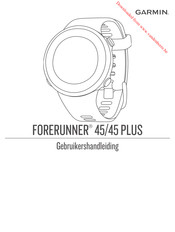 Garmin Forerunner 45 Plus Gebruikershandleiding