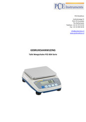 PCE Instruments BSH 6000 Gebruiksaanwijzing