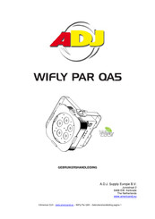 ADJ WIFLY PAR QA5 Gebruikershandleiding