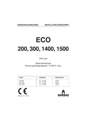 barbas ECO 1500 Gebruiksaanwijzing