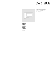 SSS Siedle Axiom A 180-31 Gebruikershandleiding