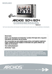 Archos 504 Gebruikersgids