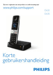 Philips D630 Gebruikershandleiding