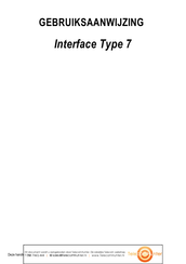 PortaDial Interface Type 7 Gebruiksaanwijzing