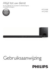 Philips HTL2183B Gebruiksaanwijzing