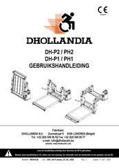 Dhollandia DH-P2 Gebruikshandleiding