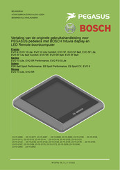 Bosch PEGASUS Solero E9 Sport CX Handleiding