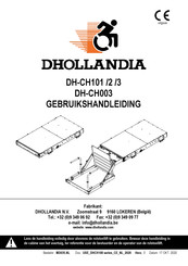 Dhollandia DH-CH103 Gebruikshandleiding