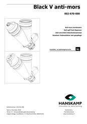 Hanskamp Black V anti-mors Bedieningsinstructies