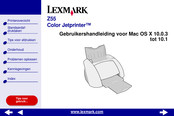 Lexmark Color Jetprinter Z55 Gebruikershandleiding