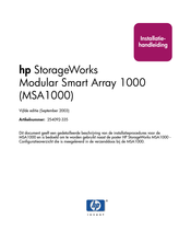 HP StorageWorks Modular Smart Array 1000 Handleiding