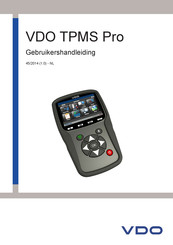 VDO TPMS Pro Gebruikershandleiding