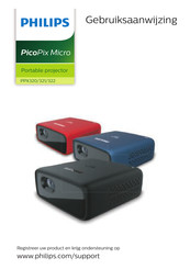 Philips PicoPix Micro PPX321 Gebruiksaanwijzing