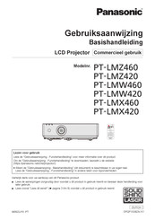 Panasonic PT-LMW420 Gebruiksaanwijzing