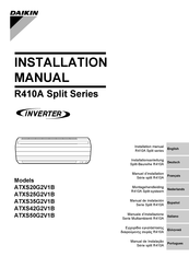 Daikin R410A Split ATXS35G2V1B Montagehandleiding