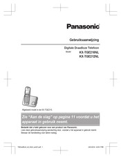 Panasonic KX-TGE210NL Gebruiksaanwijzing