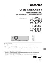 Panasonic PT-LB426 Gebruiksaanwijzing