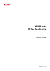 Canon MG3500 Series Online Handleiding