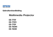 Epson EB-760Wi Gebruikershandleiding