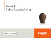 Oticon Medical Ponto 4 Gebruiksaanwijzing