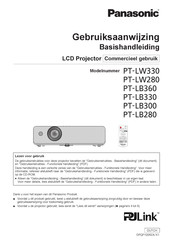 Panasonic PT-LW280 Gebruiksaanwijzing