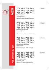 AEG WSP 4010 Gebruiks- En Montagehandleiding