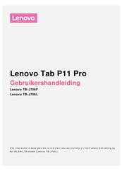 Lenovo Tab P11 Pro Gebruikershandleiding