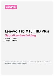 Lenovo TB-X606X Gebruikershandleiding