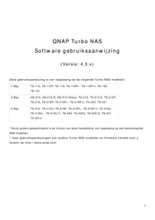 QNAP Turbo NAS Gebruiksaanwijzing