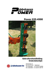 Dabekausen Power Power 035.4500 Gebruikershandleiding